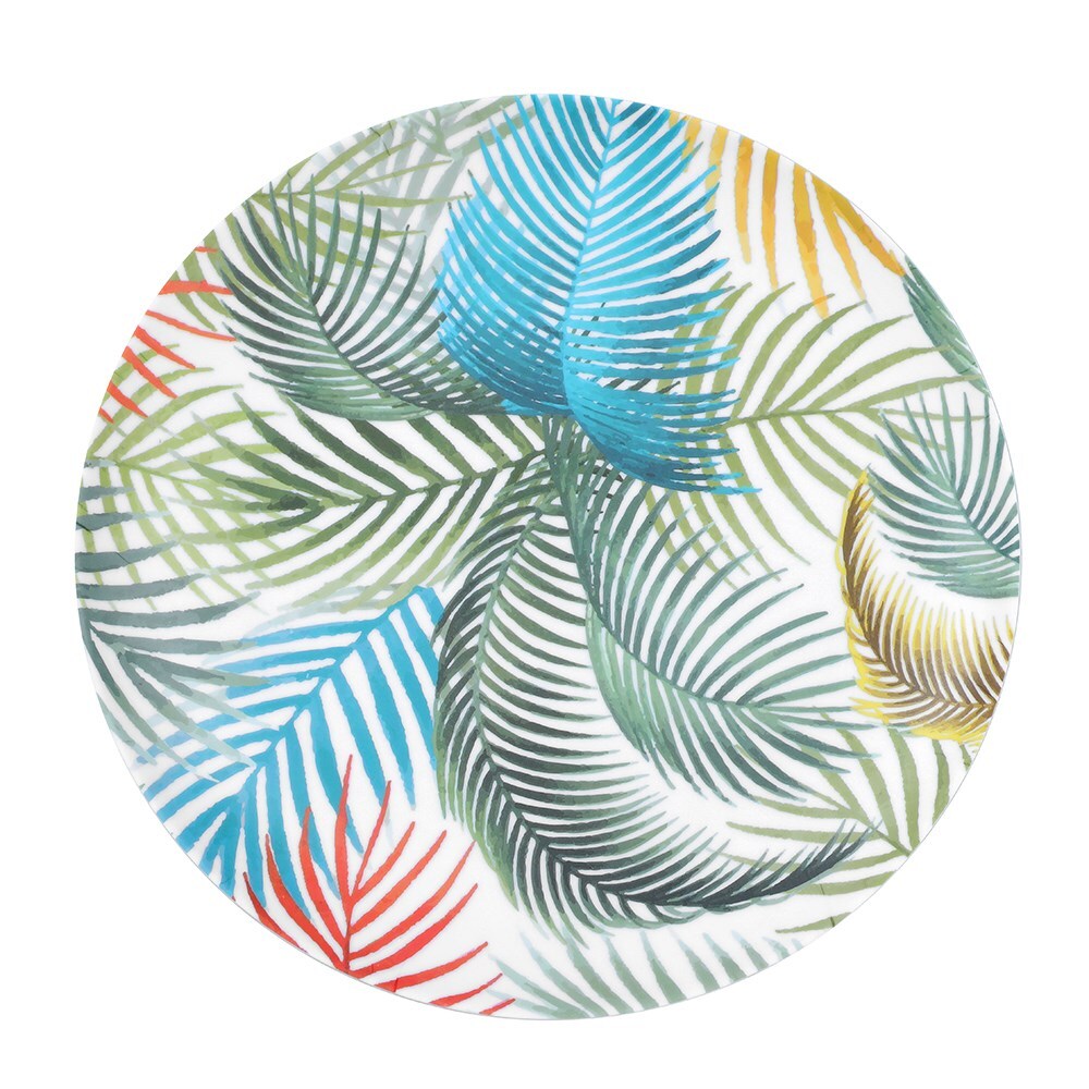 28442-lemon-lime-summer-dine-20cm-melamine-round-side-plate-dish