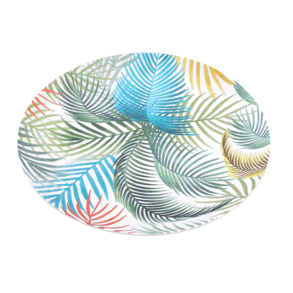 28442-lemon-lime-summer-dine-20cm-melamine-round-side-plate-dish