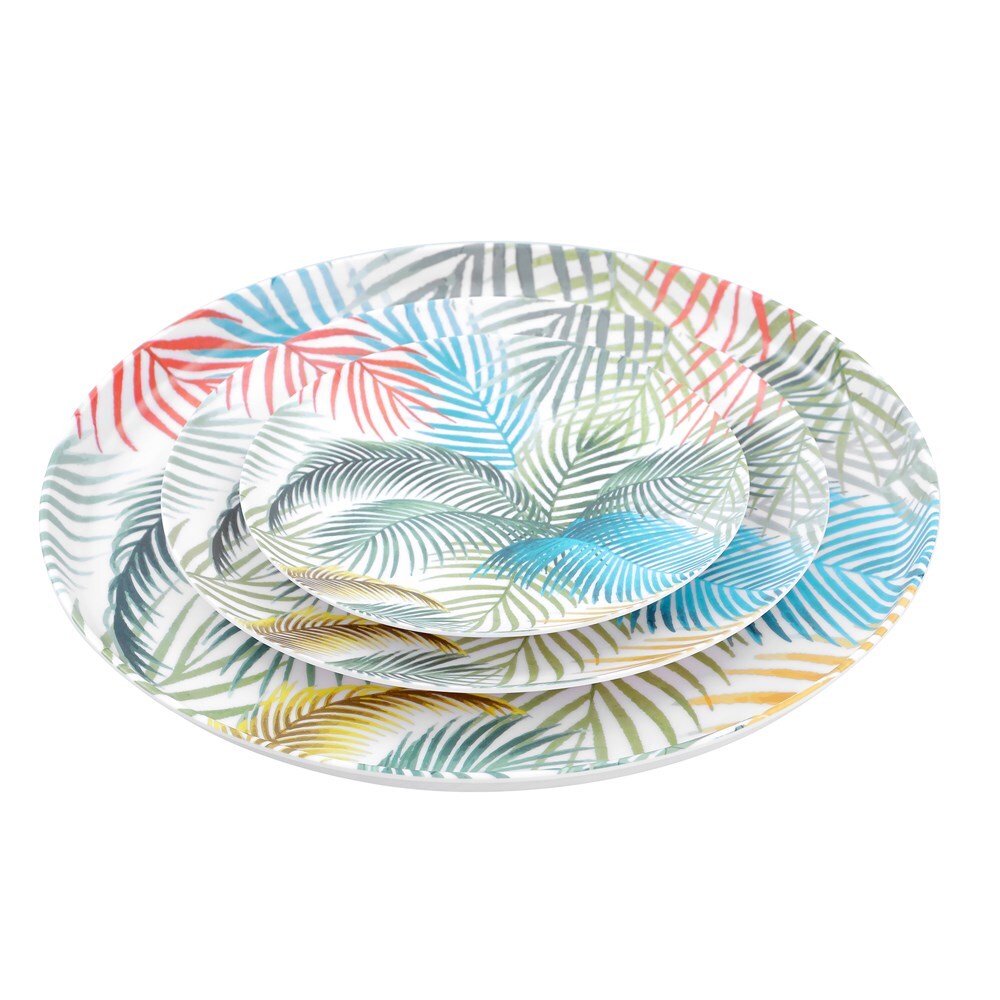 28442-lemon-lime-summer-dine-20cm-melamine-round-side-plate-dish