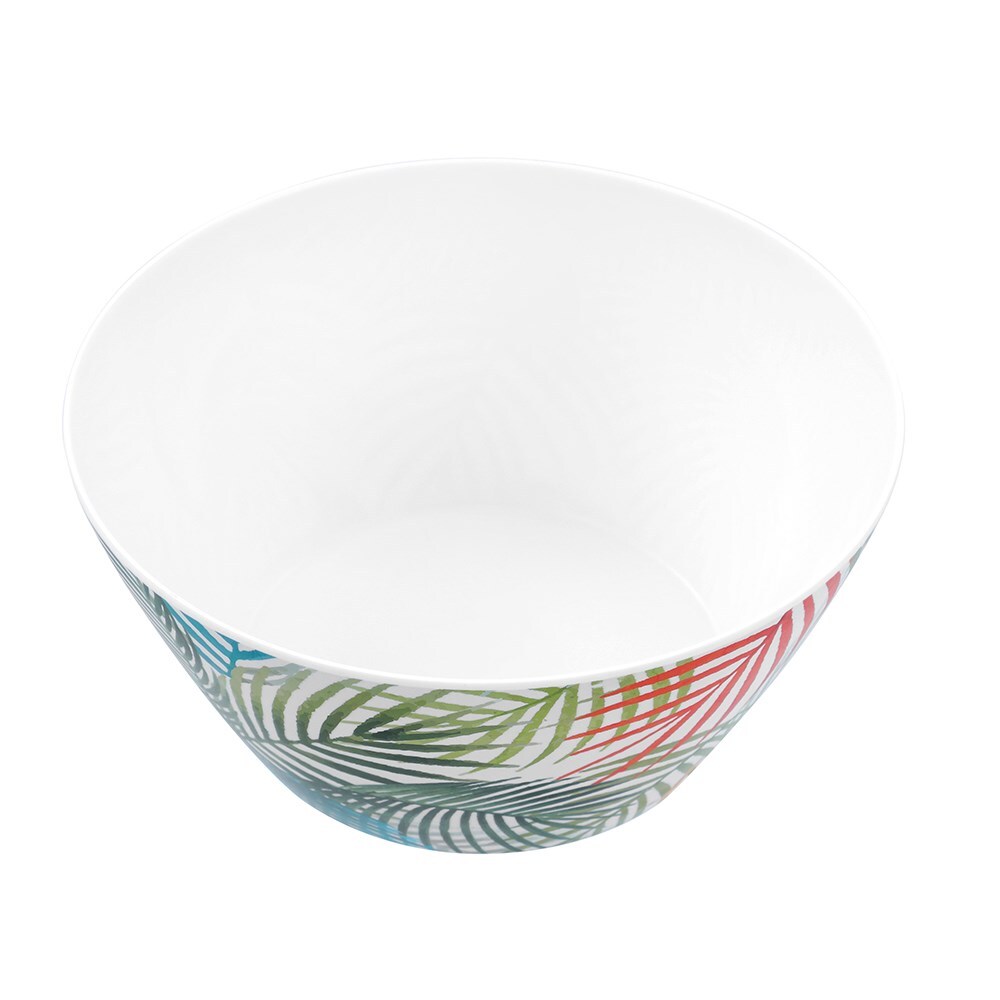 28473-lemon-lime-summer-dine-25cm-melamine-round-salad-bowl