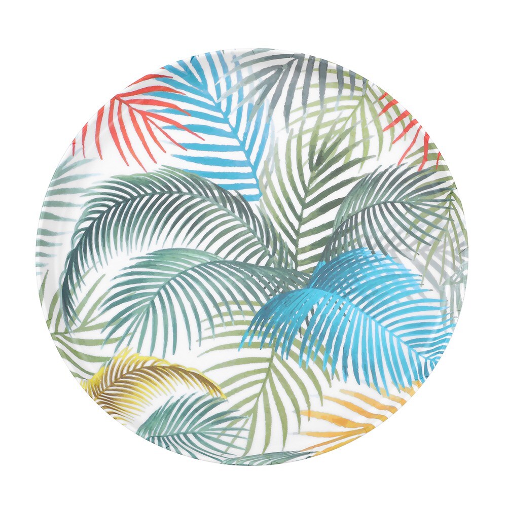 28480-lemon-lime-summer-dine-35cm-melamine-round-platter
