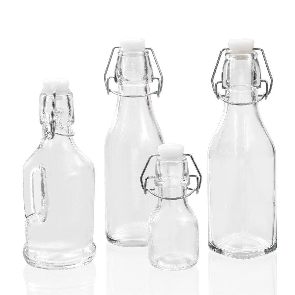 28688-lemon-lime-round-270ml-glass-bottle-w-clip-lid-clear
