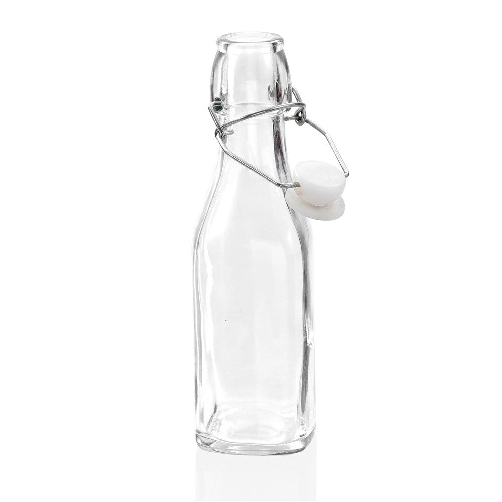 28695-lemon-lime-square-260ml-glass-bottle-w-clip-lid-clear