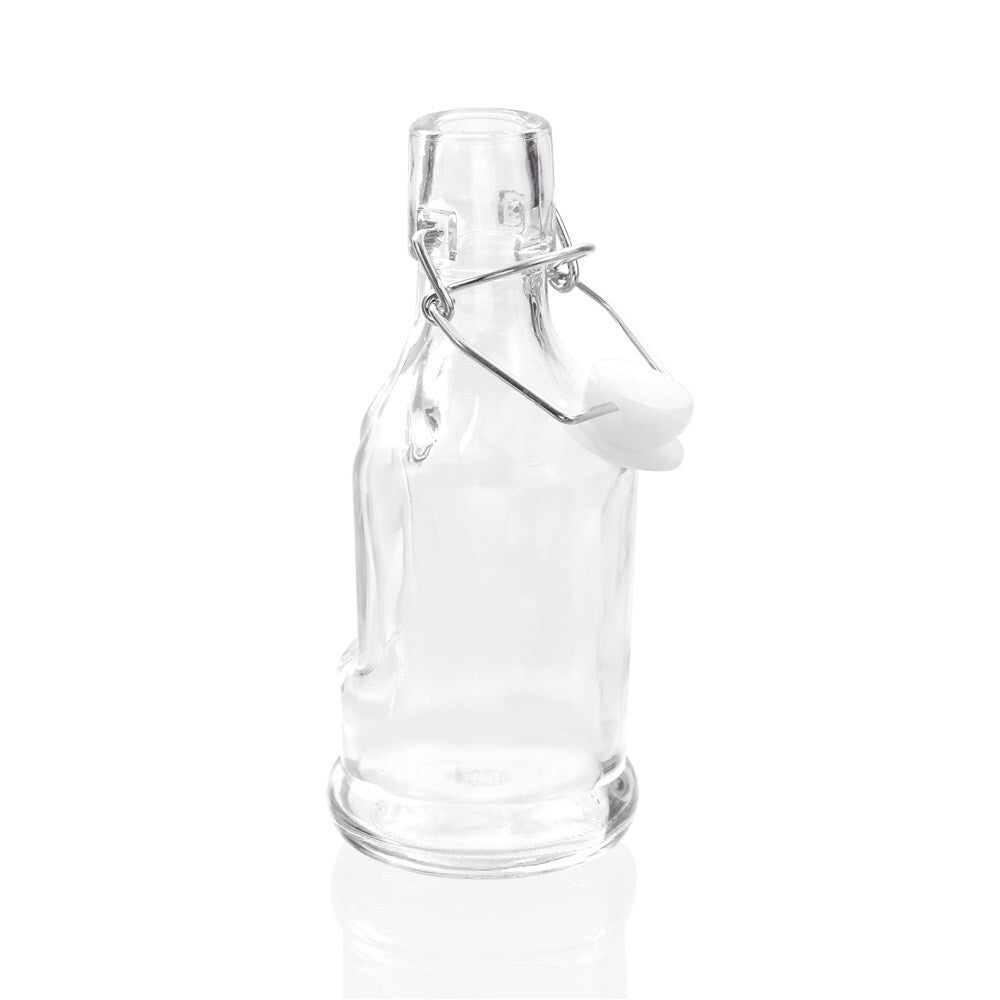 28718-lemon-lime-215ml-glass-handled-bottle-w-clip-lid-clear