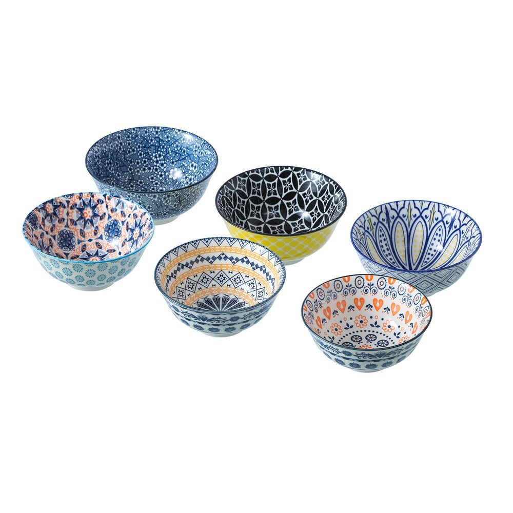 28848-lemon-lime-moroccan-deco-15-5cm-ceramic-serving-bowl-assorted