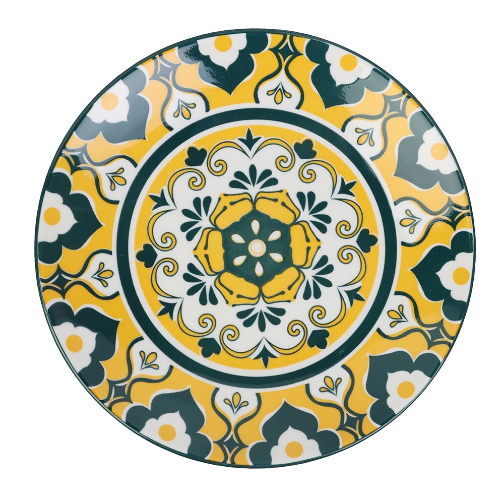 28886-lemon-lime-moroccan-19cm-deco-ceramic-side-plate-assorted