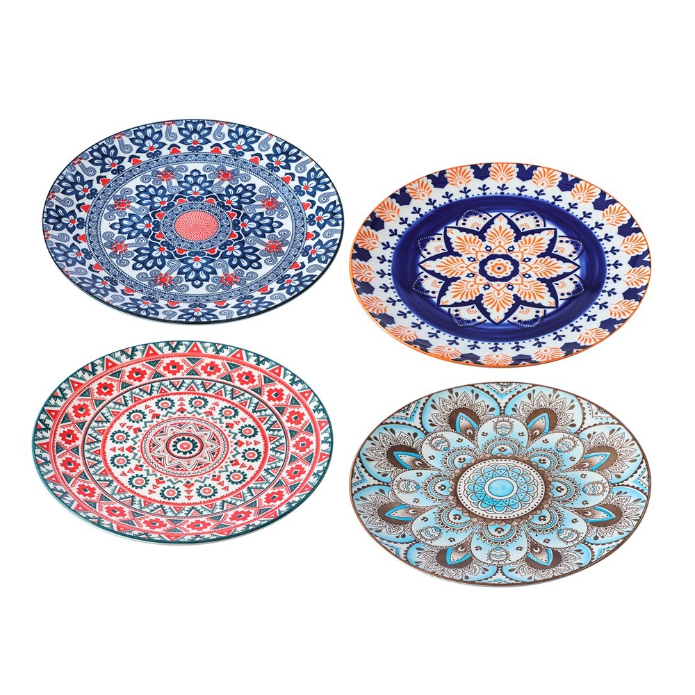 28893-lemon-lime-moroccan-deco-26-5cm-ceramic-dinner-plate-assorted