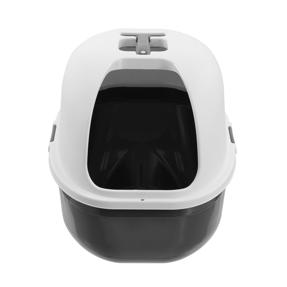 30162-paws-claws-61x41-5cm-pet-cat-litter-dome-box-white-grey