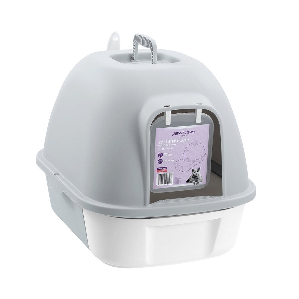 30179-paws-claw-53x41cm-cat-litter-house-w-door-slide-tray