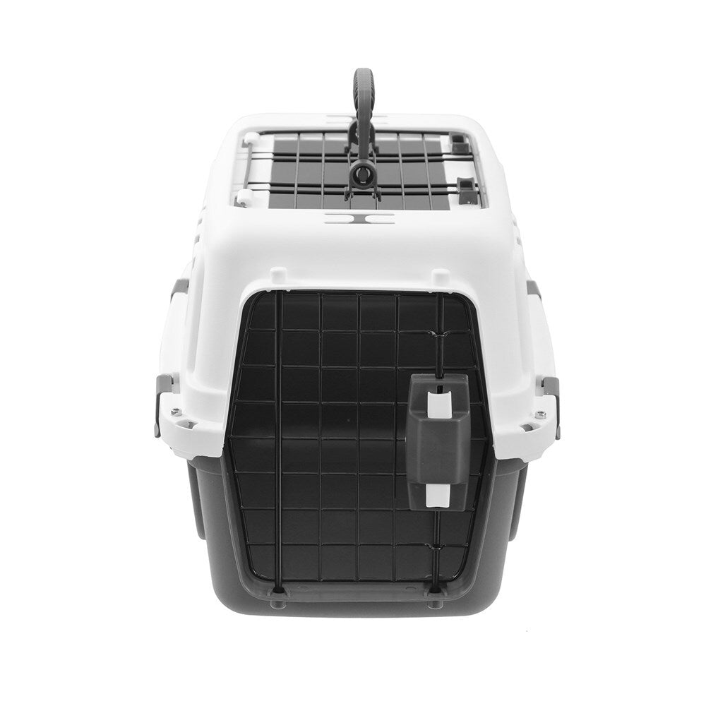 30193-paws-claws-46-5cm-metal-door-travel-pet-carrier-small-white