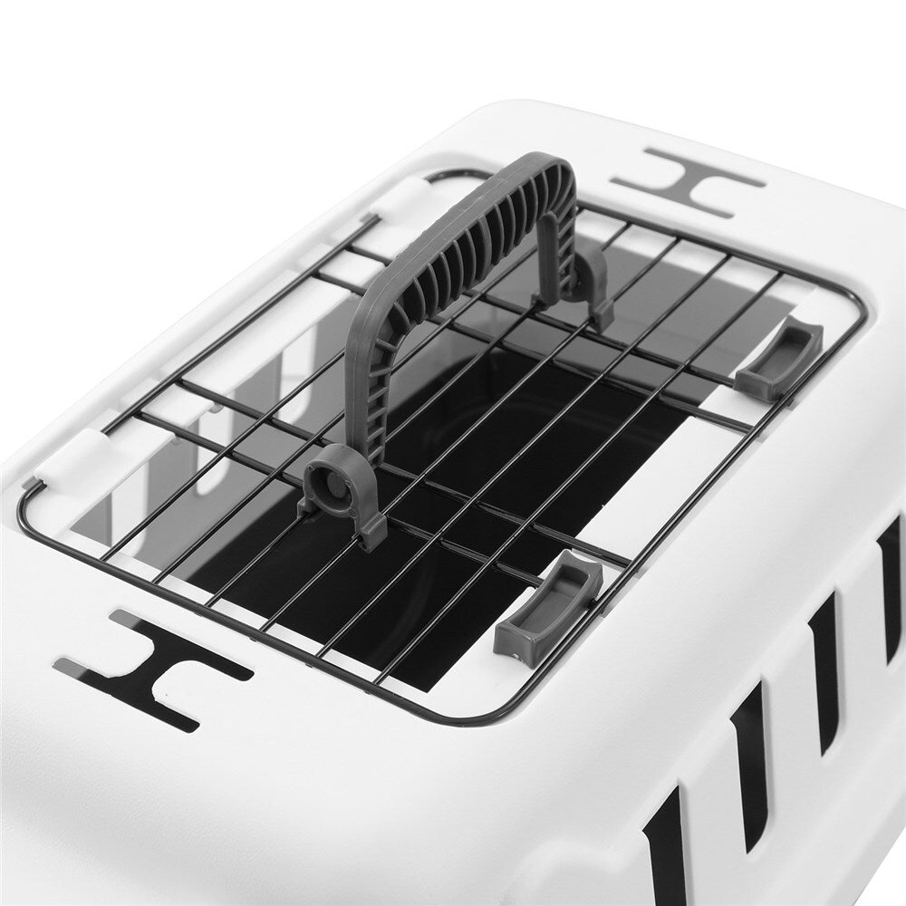 30193-paws-claws-46-5cm-metal-door-travel-pet-carrier-small-white