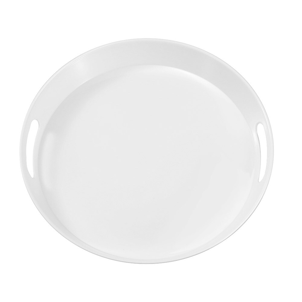 30230-lemon-lime-38cm-handled-melamine-serving-tray-round-large-assorted