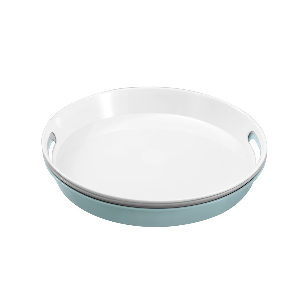 30230-lemon-lime-38cm-handled-melamine-serving-tray-round-large-assorted