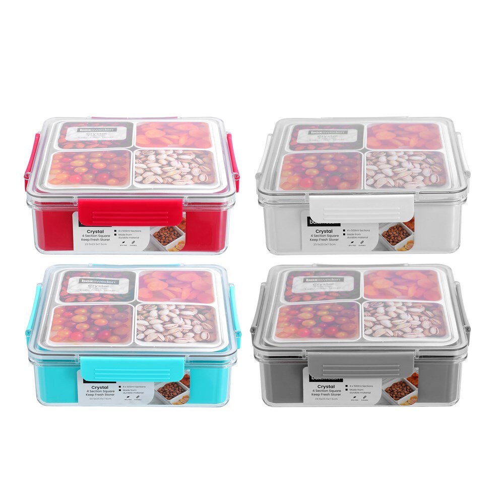 30292-boxsweden-crystal-2l-23-5cm-keep-fresh-4-section-storer-assorted