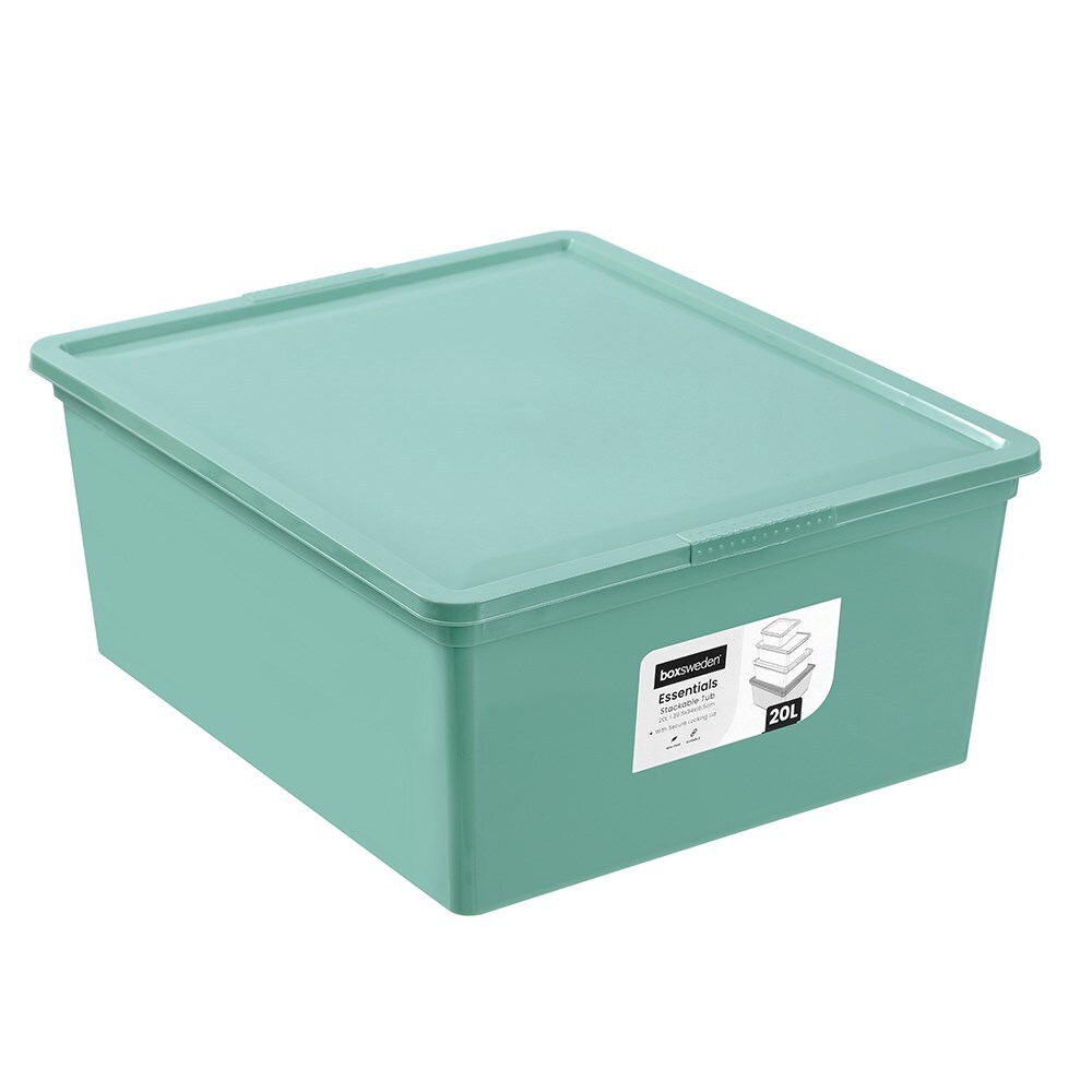 30414-boxsweden-20l-39cm-essentials-stackable-tub-assorted