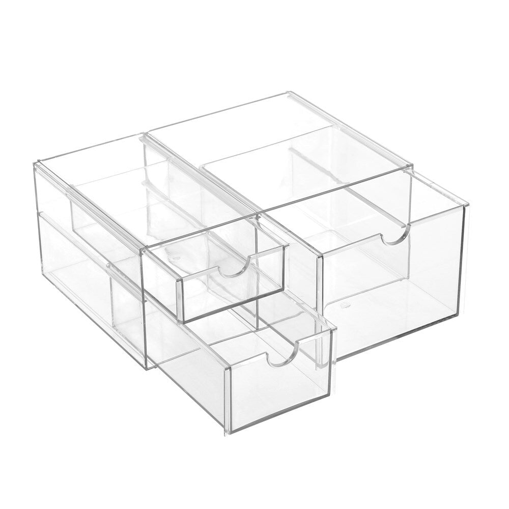30728-boxsweden-25-5cm-crystal-3-drawer-station-shelf-clear