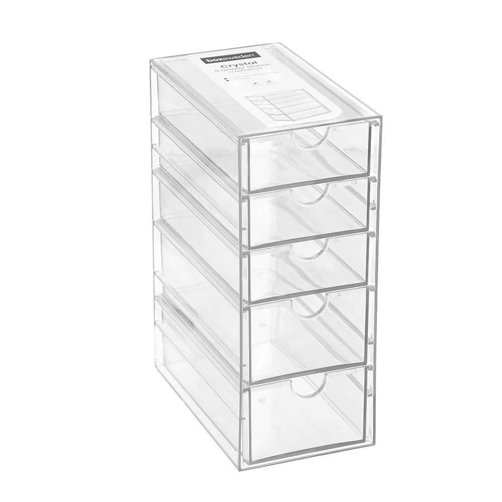 30735-boxsweden-25cm-5-tier-crystal-drawer-station-stand-clear