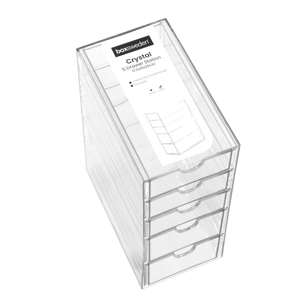 30735-boxsweden-25cm-5-tier-crystal-drawer-station-stand-clear