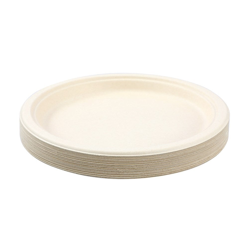 31022-25pk-lemon-lime-26cm-eco-sugarcane-dinner-plate-natural