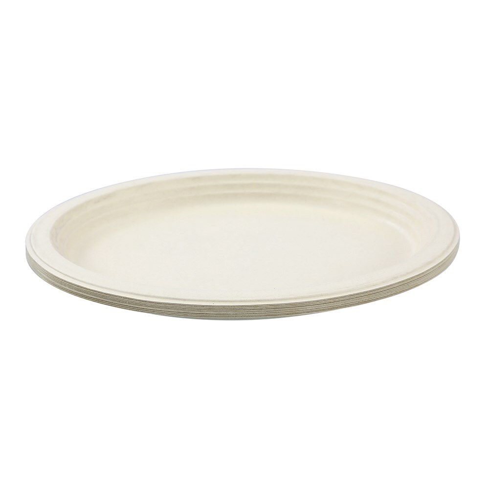 31084-10pk-lemon-lime-32x26cm-eco-sugarcane-oval-platter-natural