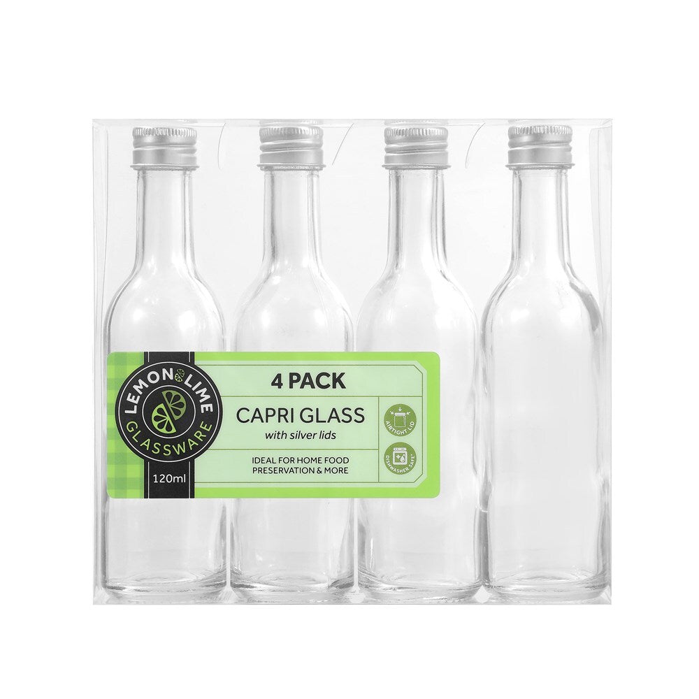 31381-4pk-lemon-lime-120ml-long-neck-mini-bottle-capri-glass-w-silver-lid
