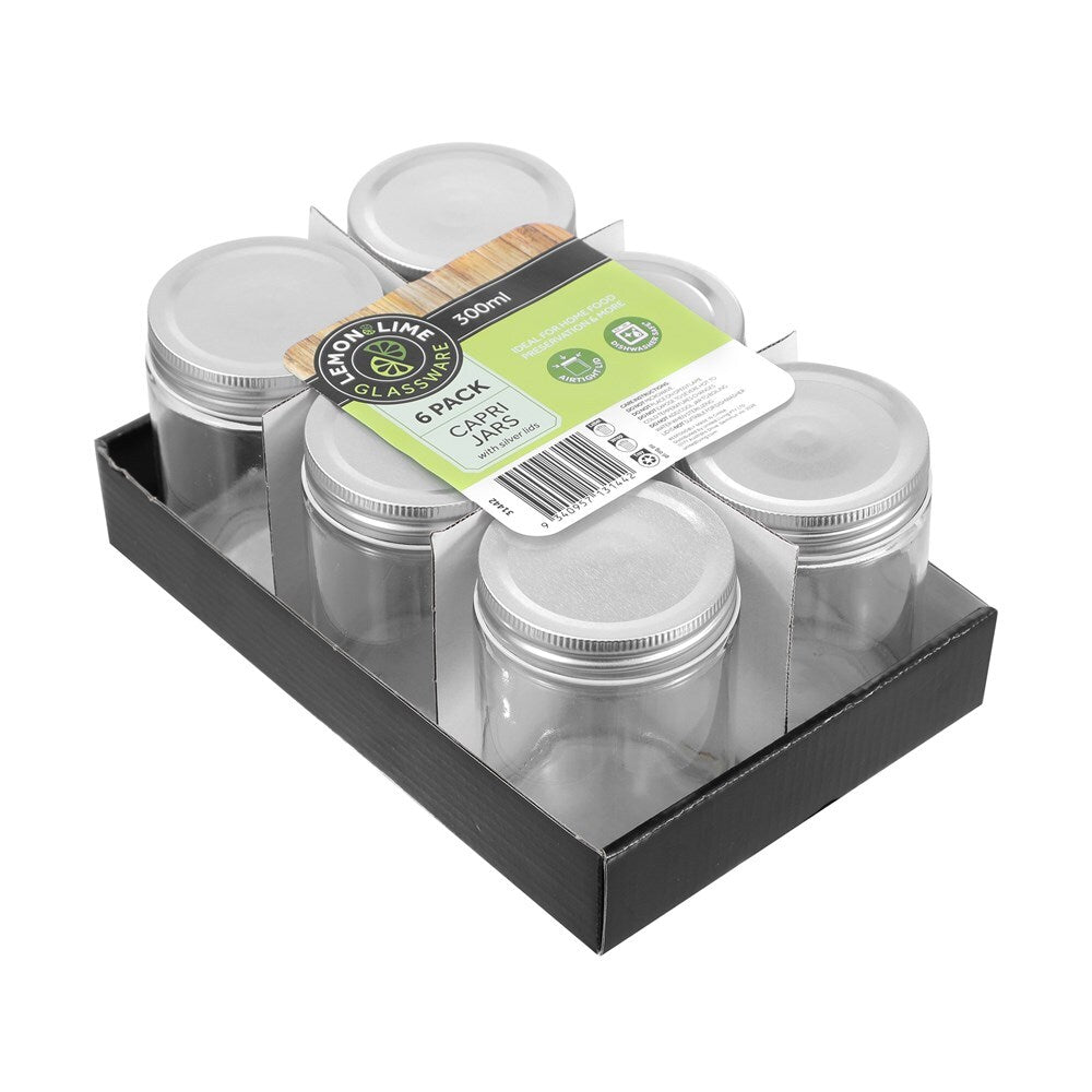 31442-6pk-lemon-lime-300ml-preserve-jar-capri-glass-w-silver-lid