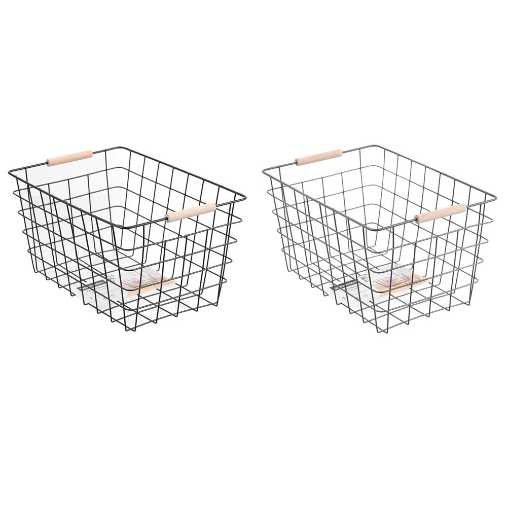 32647-boxsweden-toska-38x27cm-wire-basket-storage-w-beech-handle-assorted