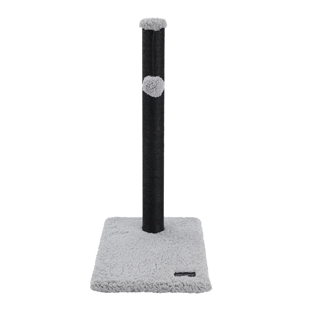 33132-paws-claws-catsby-65cm-sherpa-cat-scratching-post-w-toy-assorted