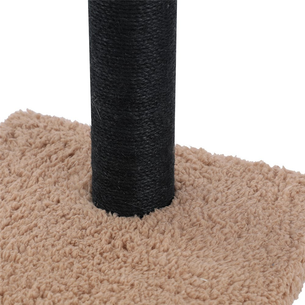 33132-paws-claws-catsby-65cm-sherpa-cat-scratching-post-w-toy-assorted