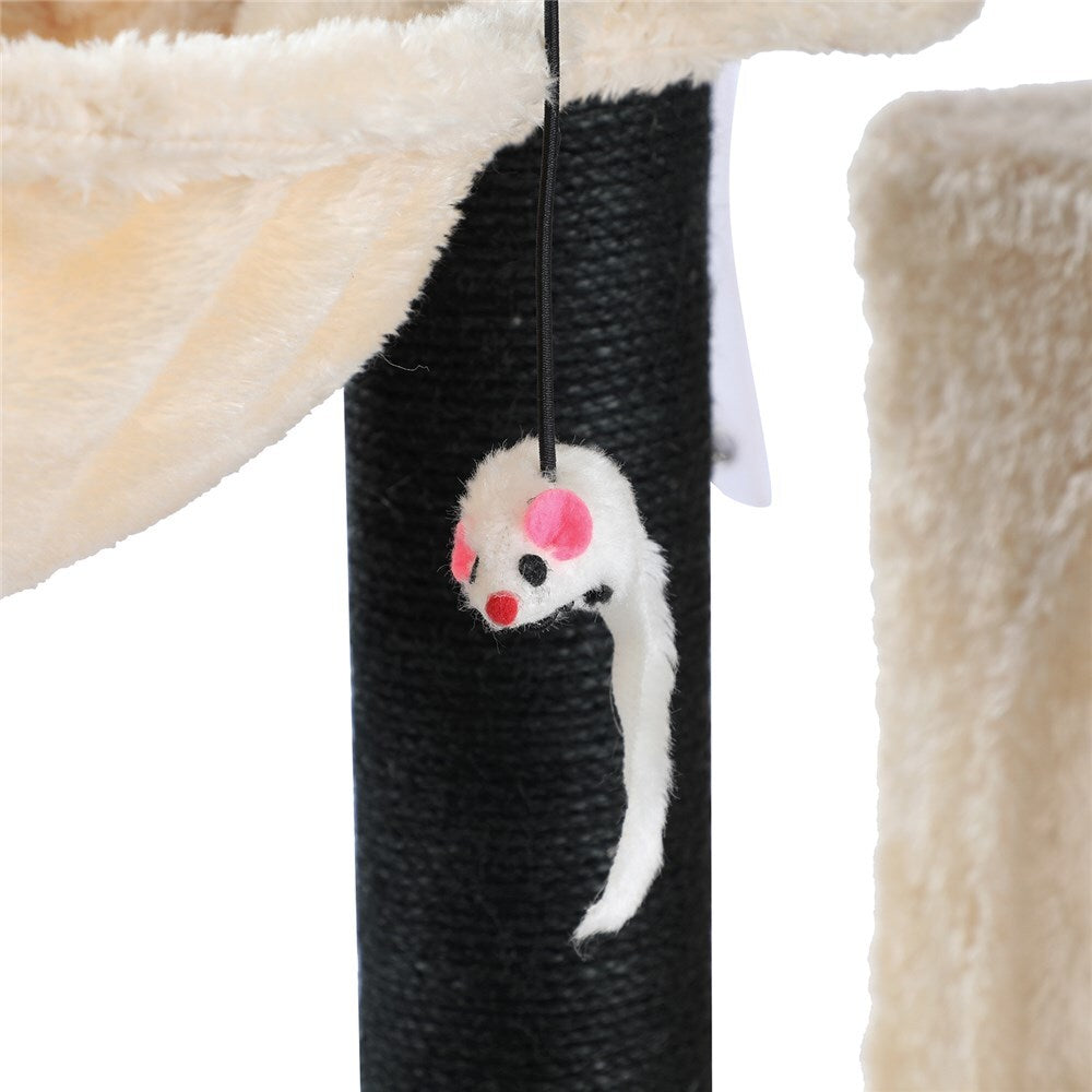 33149-paws-claws-98cm-catsby-clifton-condo-cat-tree-cream