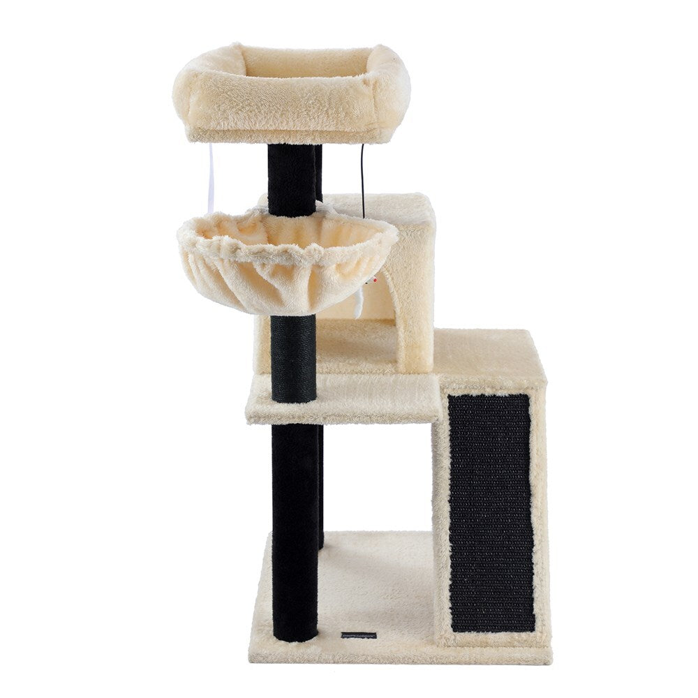33149-paws-claws-98cm-catsby-clifton-condo-cat-tree-cream