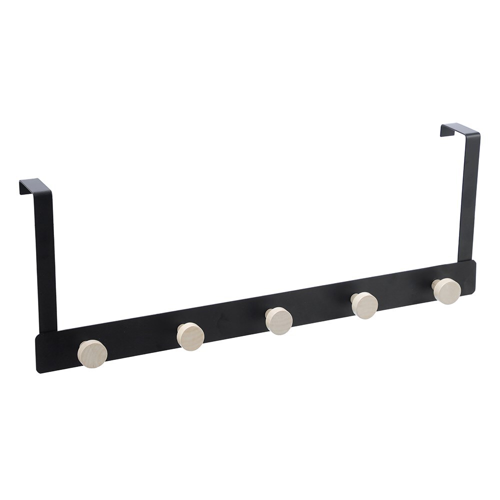 33194-boxsweden-large-50cm-over-door-5-wood-hooks-hanger-black