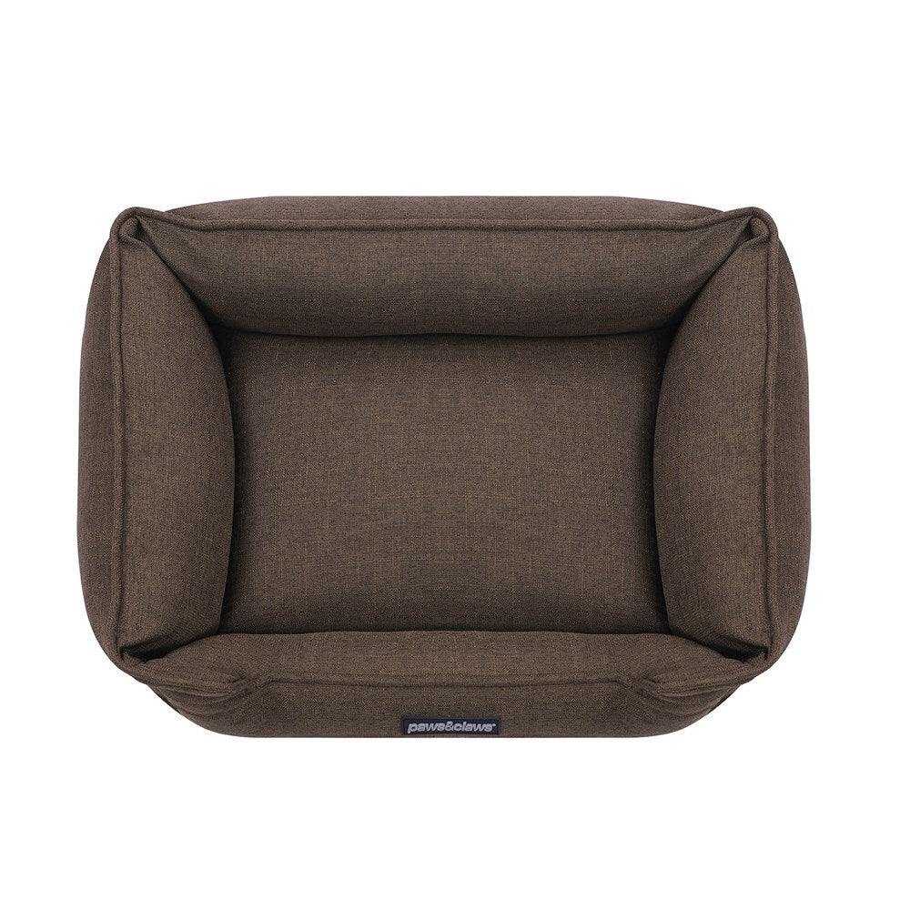 33651-paws-claws-60cm-pia-walled-cat-dog-pet-bed-medium-brown