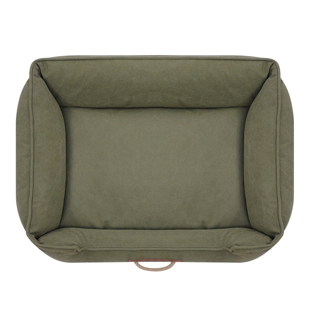 33668-paws-claws-lighthouse-80cm-heavy-canvas-walled-pet-bed-lrg-olive-cotton
