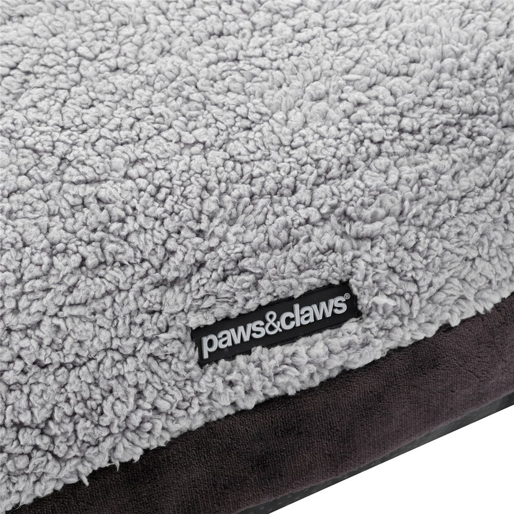 33699-paws-claws-primo-plush-90cm-pet-mattress-bed-medium-grey-charcoal