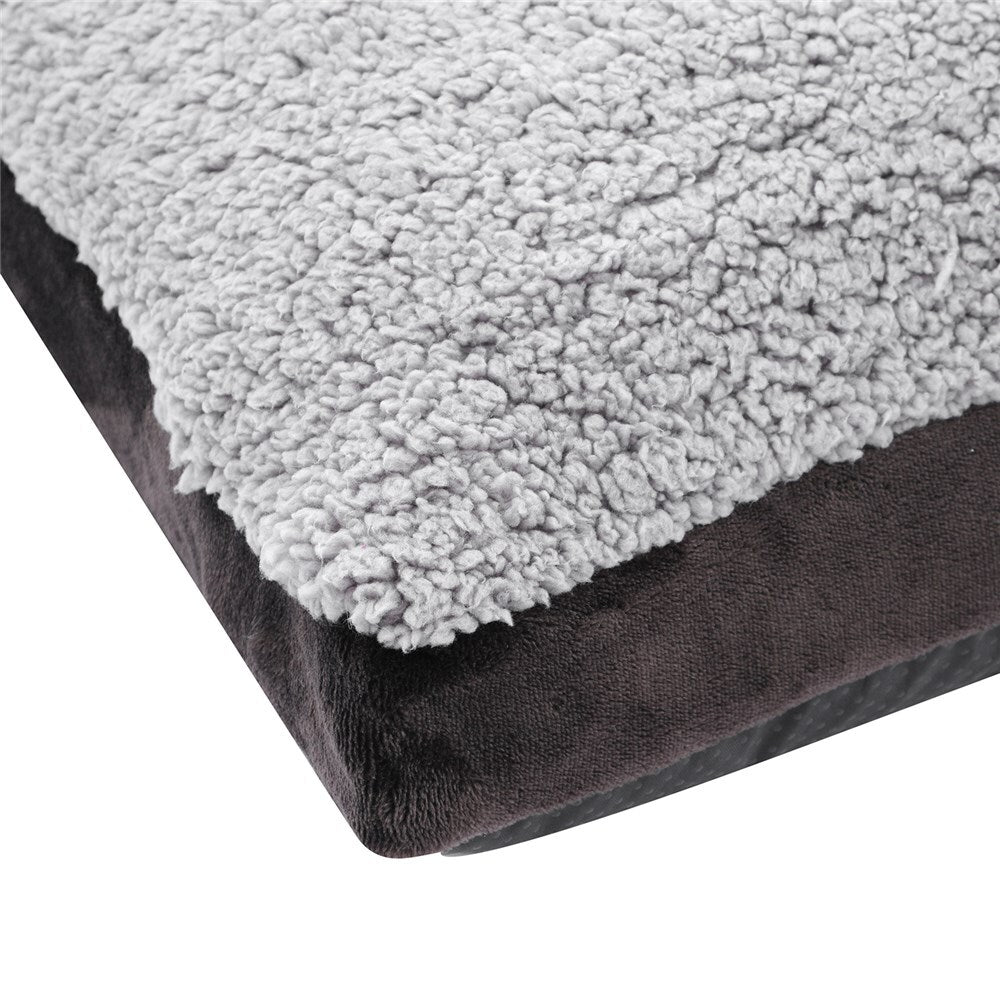 33699-paws-claws-primo-plush-90cm-pet-mattress-bed-medium-grey-charcoal