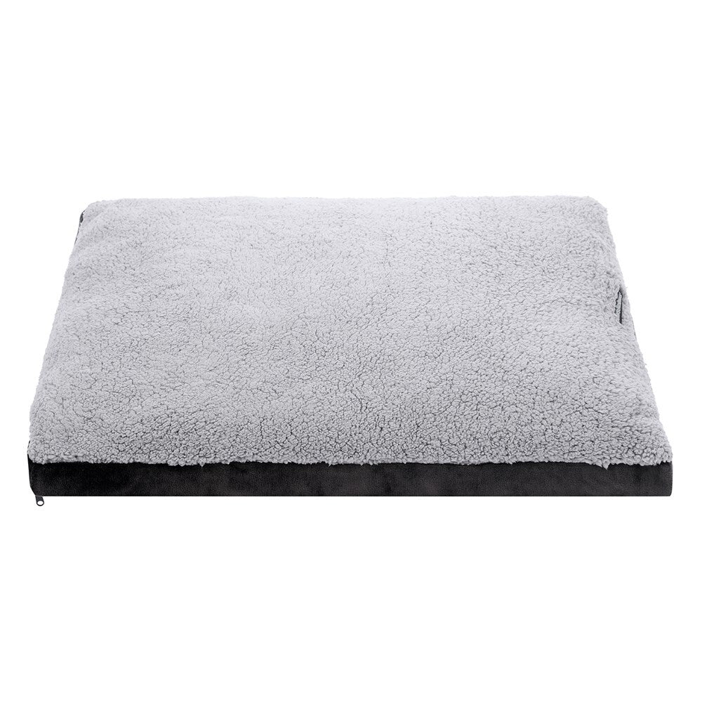 33699-paws-claws-primo-plush-90cm-pet-mattress-bed-medium-grey-charcoal