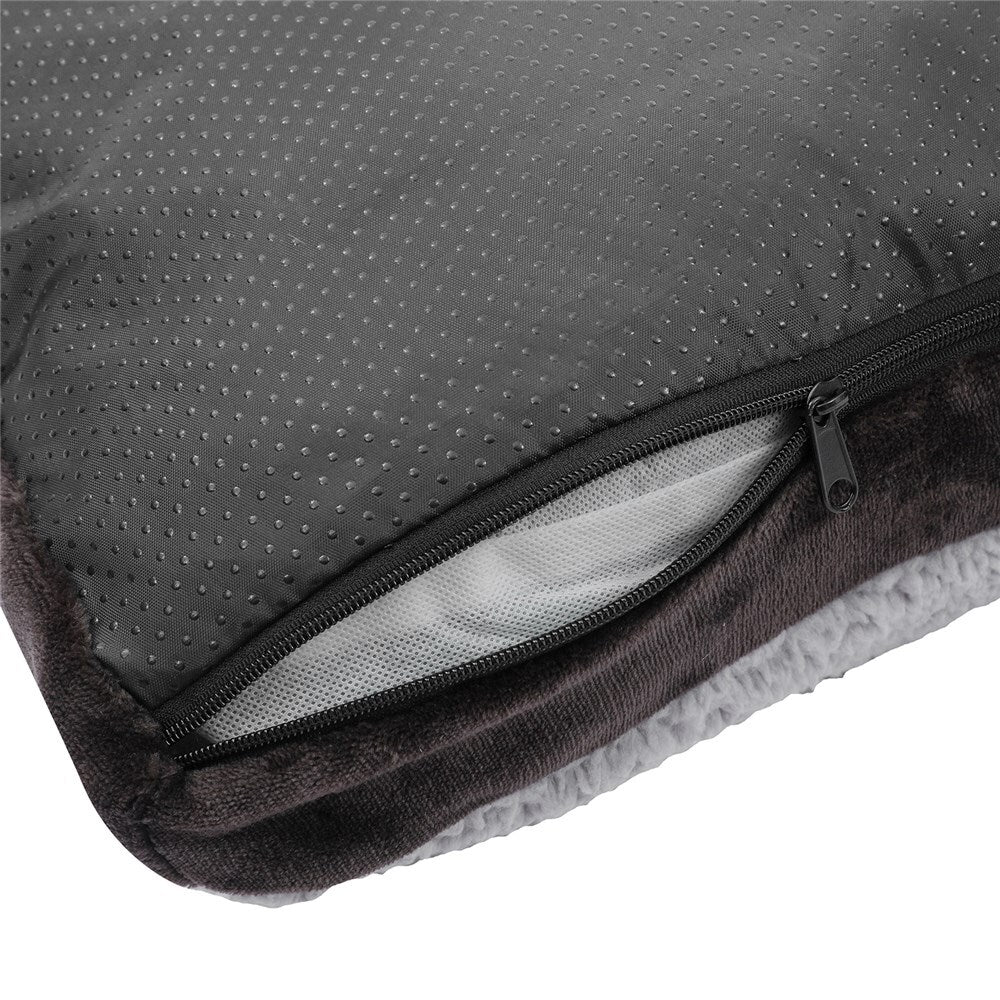 33699-paws-claws-primo-plush-90cm-pet-mattress-bed-medium-grey-charcoal