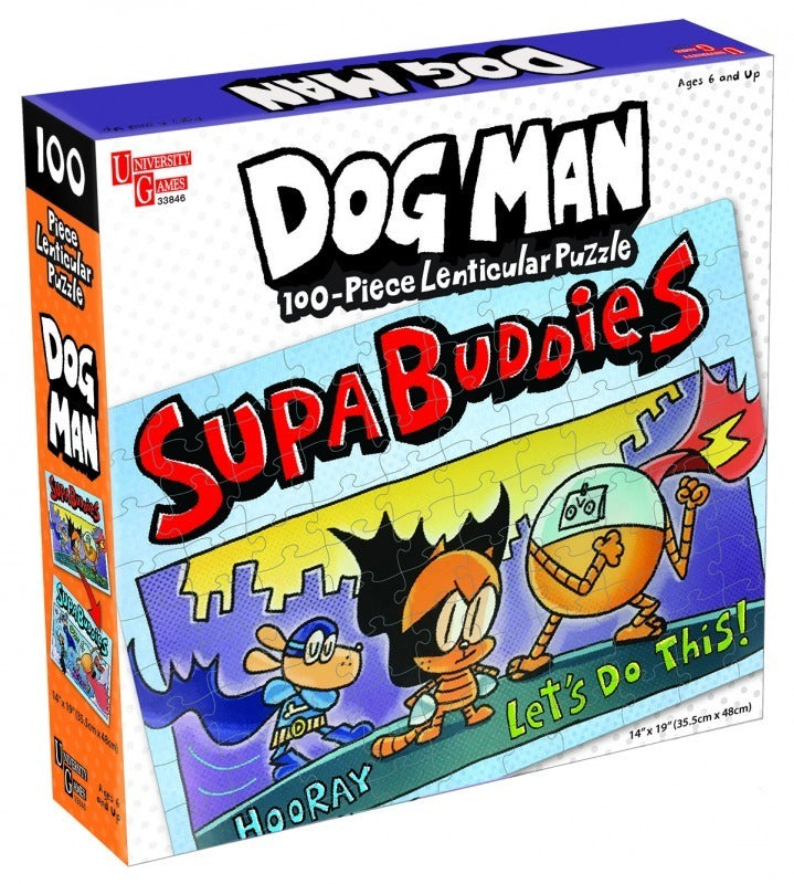 33848-6-100pc-dog-man-lenticular-puzzle-supa-buddies-adventure-assorted-kids-activity-game