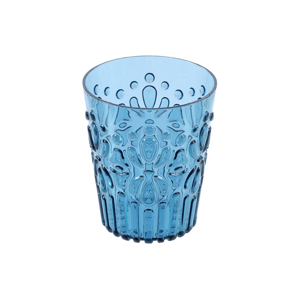 34764-lemon-lime-floral-deco-350ml-water-drink-plastic-tumbler-assorted