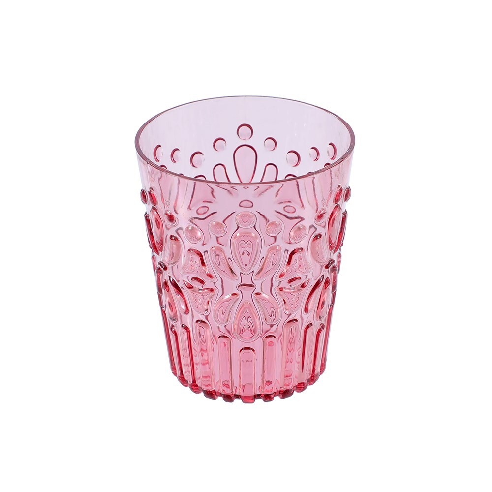 34764-lemon-lime-floral-deco-350ml-water-drink-plastic-tumbler-assorted