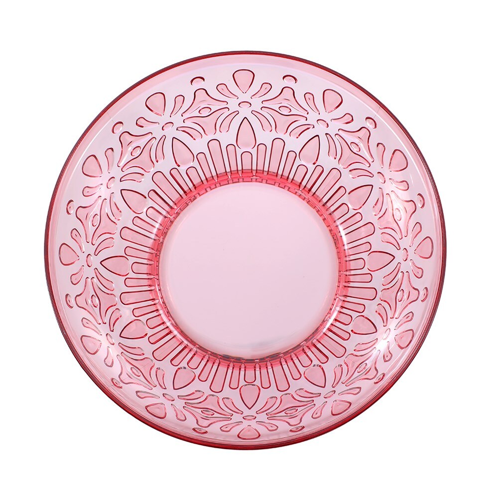 34801-lemon-lime-floral-deco-24cm-serving-plastic-bowl-assorted