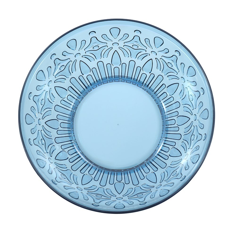 34801-lemon-lime-floral-deco-24cm-serving-plastic-bowl-assorted