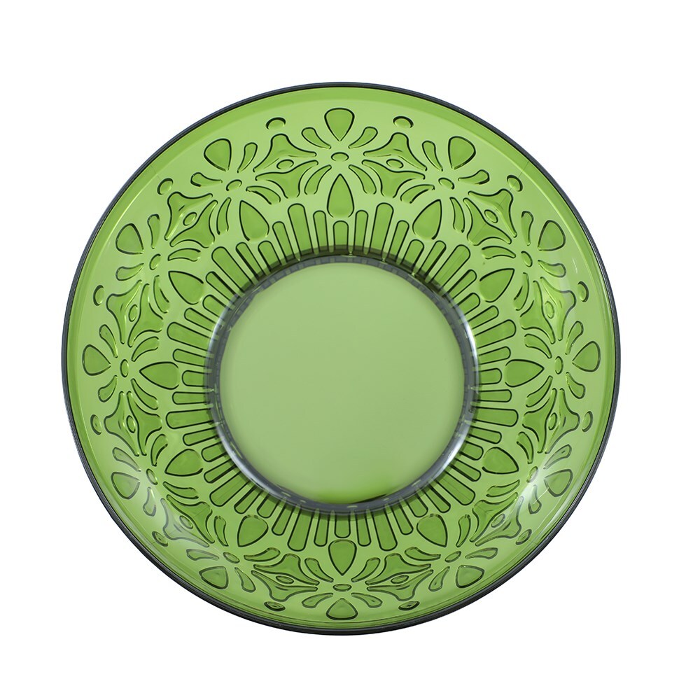 34801-lemon-lime-floral-deco-24cm-serving-plastic-bowl-assorted
