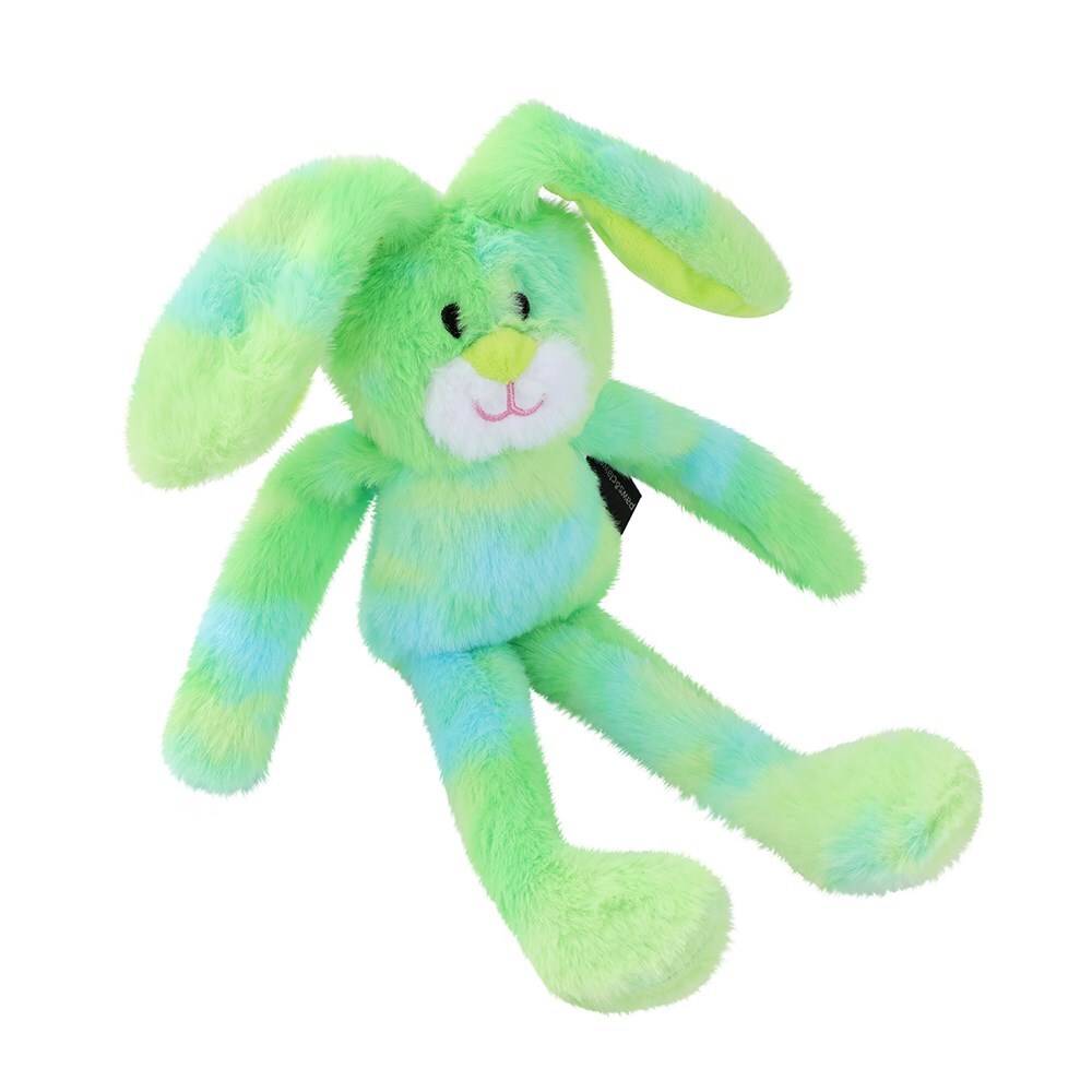 34979-paws-claws-55cm-tie-dye-plush-rabbit-dog-toy-w-squeaker-assorted