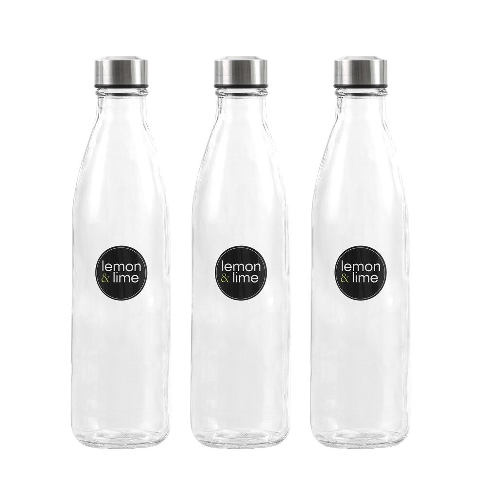 35716-lemon-lime-1l-glass-screw-top-lid-water-bottle-clear