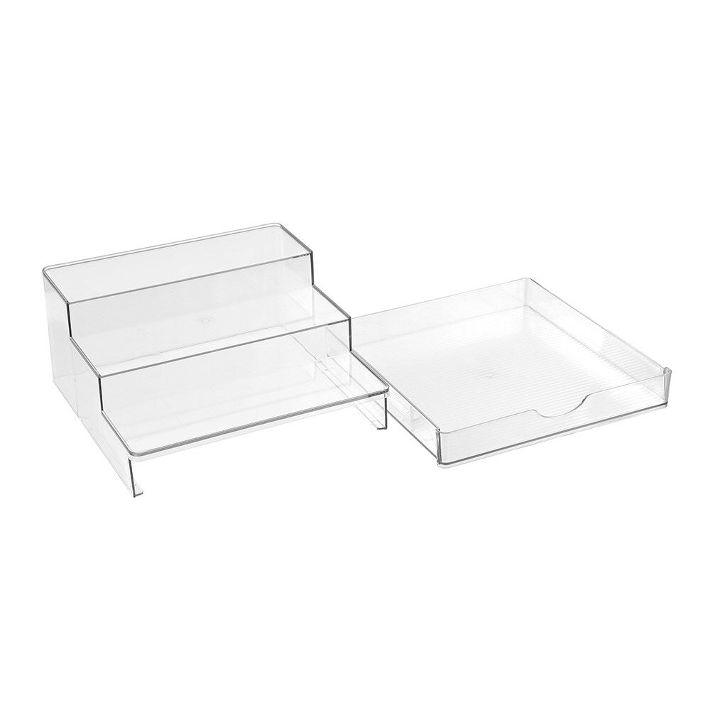 35921-boxsweden-26-5cm-crystal-3-tier-shelf-organiser-drawer-clear