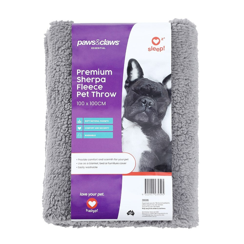 39595-paws-claws-1x1m-sherpa-fleece-pet-dog-throw-blanket-assorted