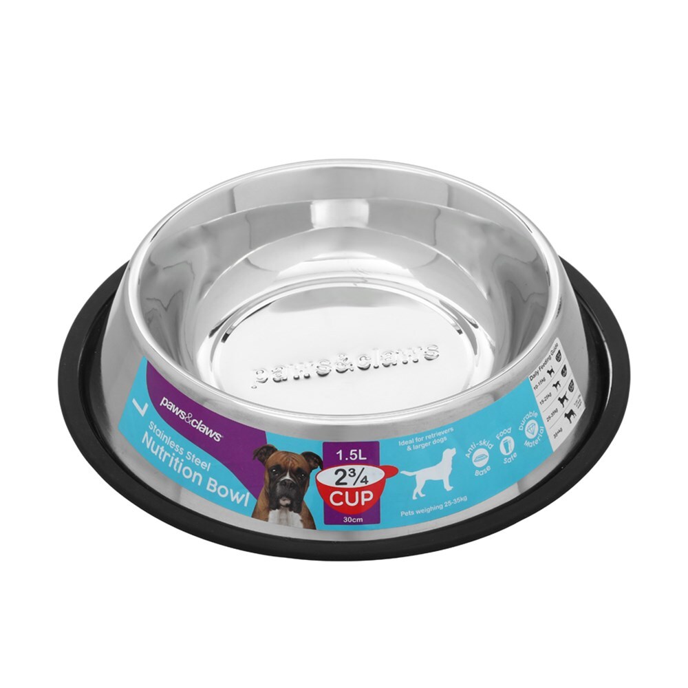 42311-paws-claws-stainless-steel-pet-bowl-black-anti-skid-1-5l