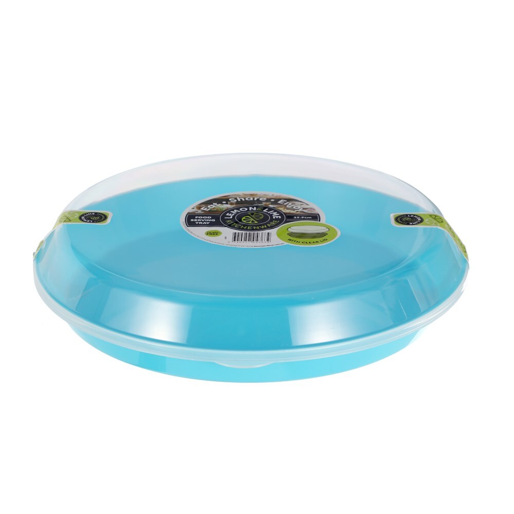 43639-lemon-lime-food-serving-tray-clear-lid-35-5cm-assorted